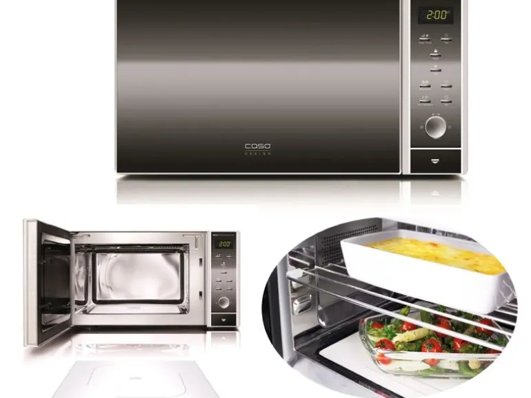 Caso Mikrowelle MG25 Ceramic Menu Schwarz