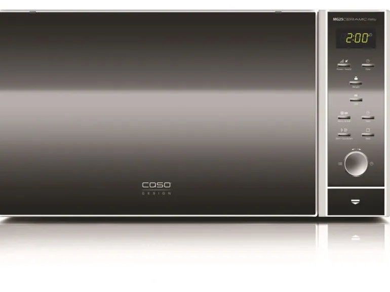 Caso Mikrowelle MG25 Ceramic Menu Schwarz