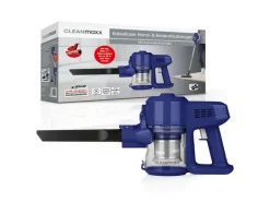 CLEANmaxx Akku-Hand- und Stielsauger Zyklon, Blau/Silber