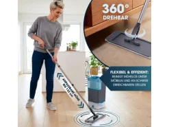 CLEANmaxx Komfort-Mopp 7 l, Grau / Blau