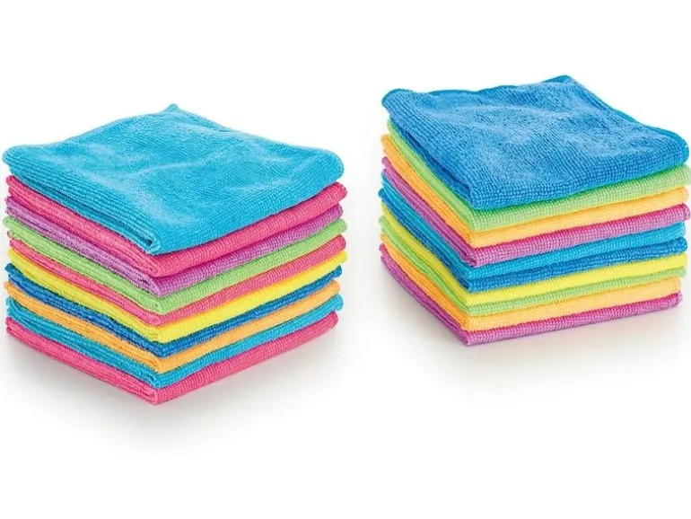 CLEANmaxx Mikrofaser-Reinigungstuch 20 Stück, Mehrfarbig