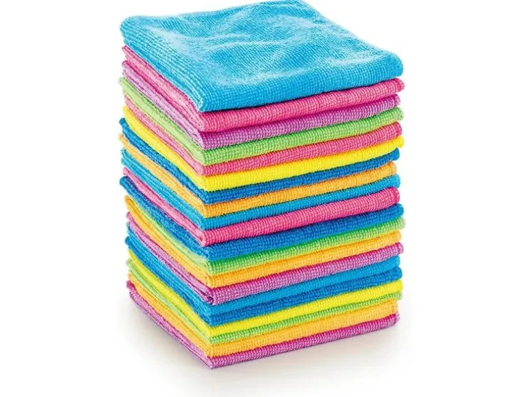 CLEANmaxx Mikrofaser-Reinigungstuch 20 Stück, Mehrfarbig