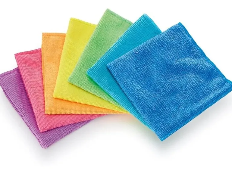 CLEANmaxx Mikrofaser-Reinigungstuch 35 x 35 cm, 10 Stück, Mehrfarbig
