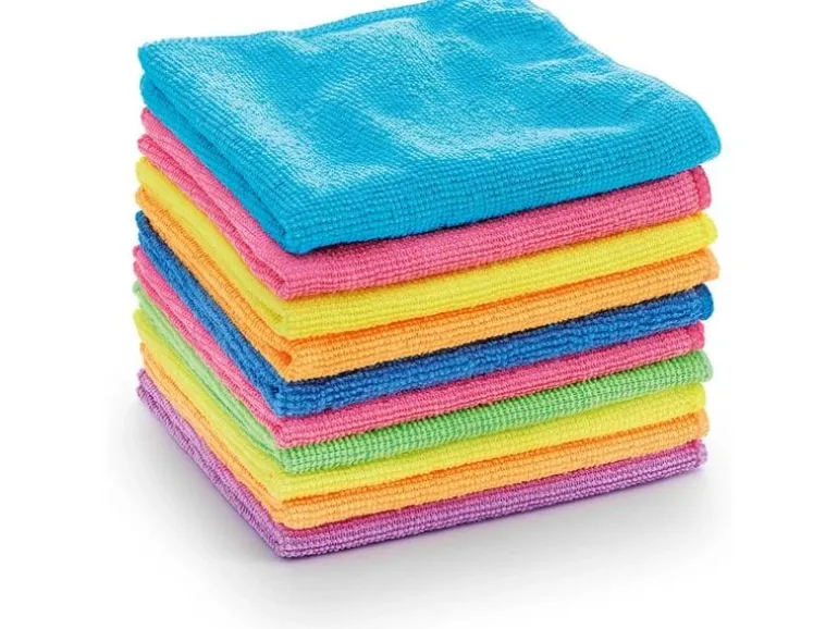 CLEANmaxx Mikrofaser-Reinigungstuch 35 x 35 cm, 10 Stück, Mehrfarbig