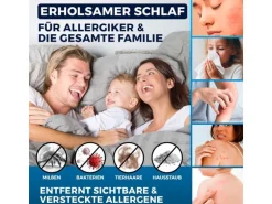 CLEANmaxx Milben-Handstaubsauger 400W, Weiss/Rot + CH-Stecker
