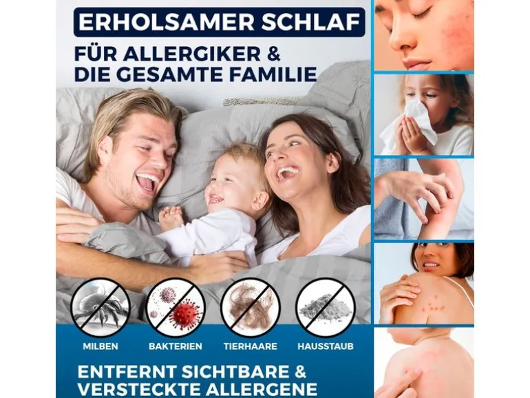 CLEANmaxx Milben-Handstaubsauger 400W, Weiss/Rot + CH-Stecker