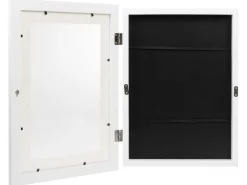 COCON Bilderrahmen für Kinderzeichnungen 34 x 25 x 4 cm, Weiss