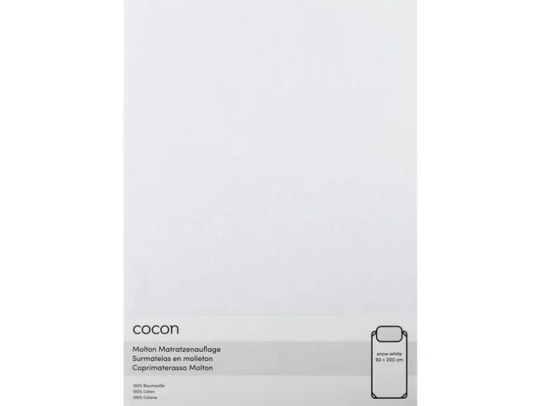 COCON Fixmolton 90 x 200 cm, Weiss