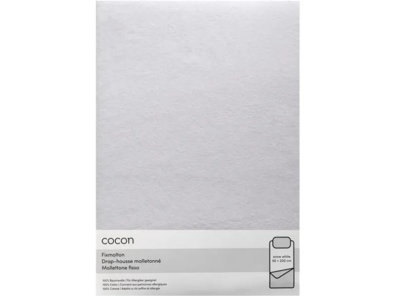COCON Fixmolton 90 x 200 cm, Weiss