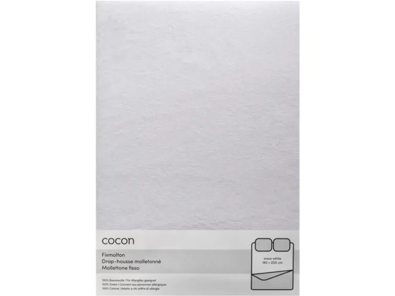 COCON Fixmolton 180 x 200 cm, Weiss