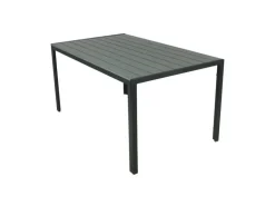COCON Gartentisch Alice, 150 x 90 x 74 cm, Schwarz/Grau