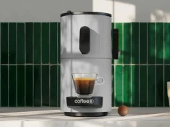 CoffeeB Portionskaffeemaschine Horizon Grau