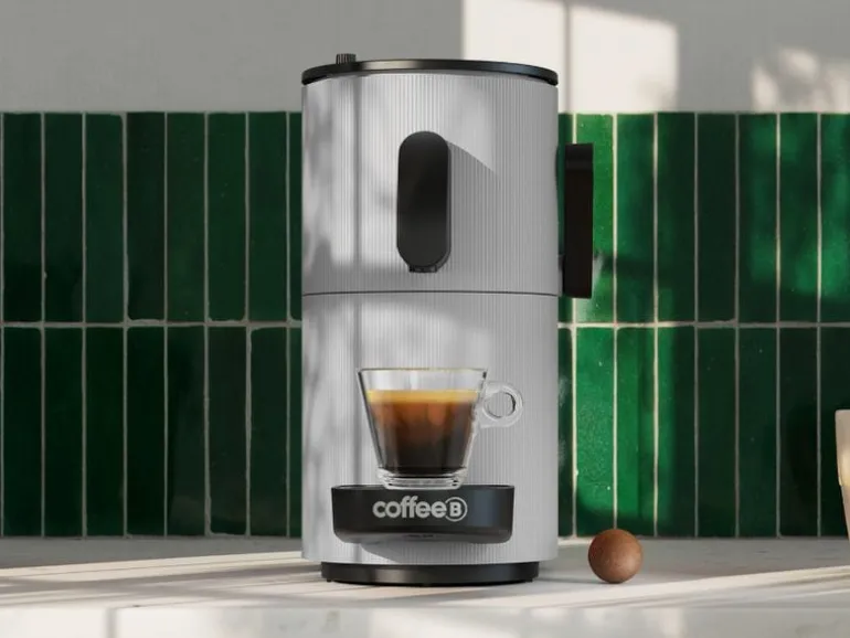 CoffeeB Portionskaffeemaschine Horizon Grau