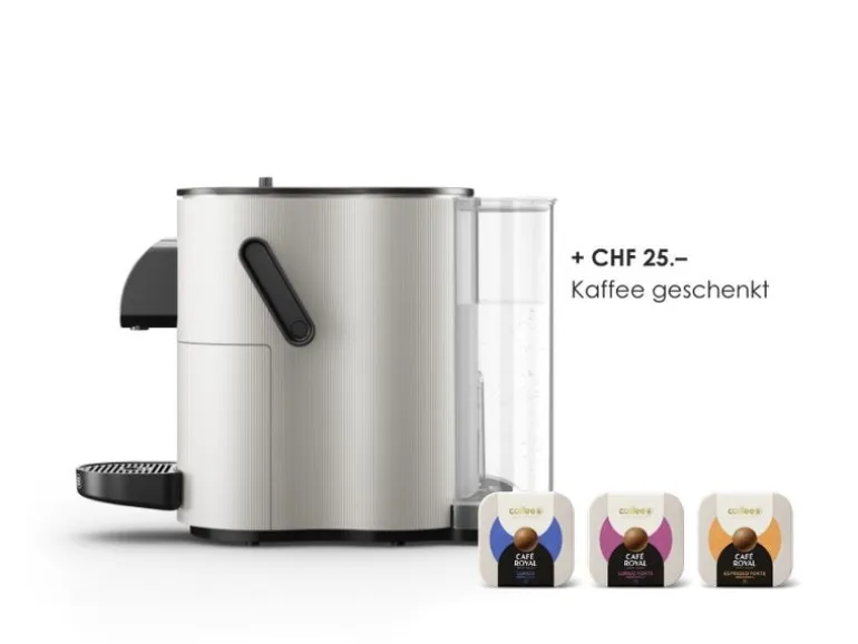 CoffeeB Portionskaffeemaschine Horizon Grau