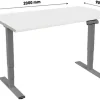 Contini Stehtisch ET225E 2 x 0.9 m, Dunkelgrau/Grau