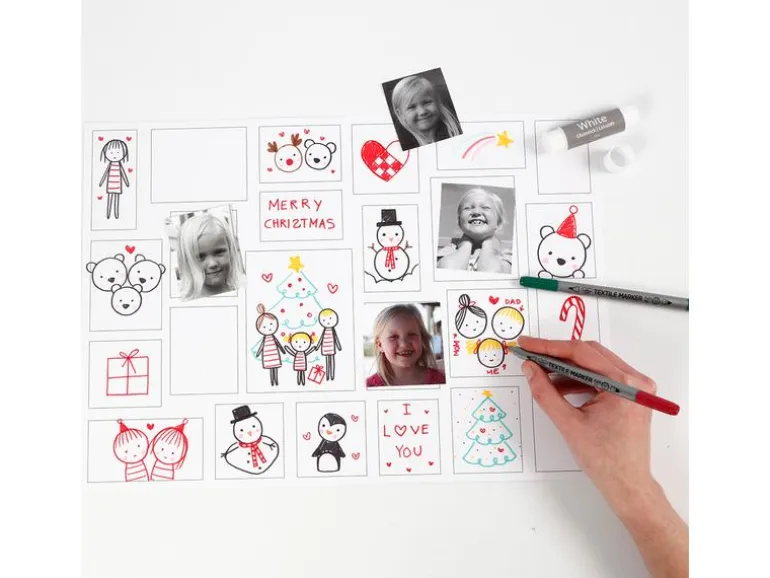 Creativ Company Adventskalender Uni 5 Stück
