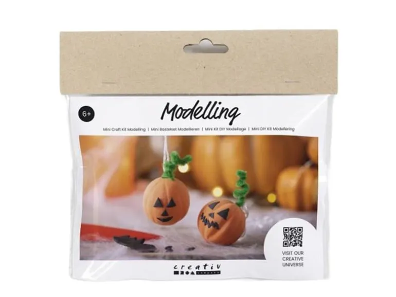 Creativ Company Bastelset Halloween Kürbis 12 Stück