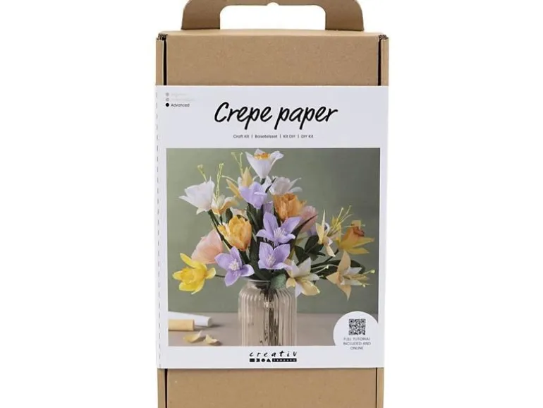 Creativ Company Bastelset Krepppapier Oster-, Frühlingsstrauss