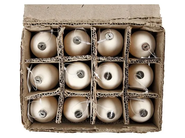 Creativ Company Eier aus Terracotta, Weiss
