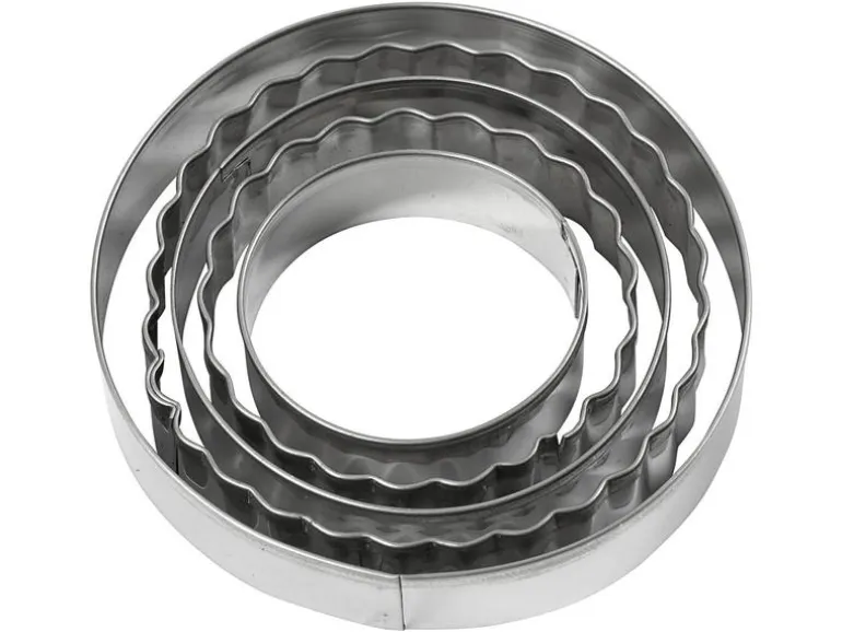 Creativ Company Guetzli-Ausstecher-Set 8 cm 5 Stück, Kreise