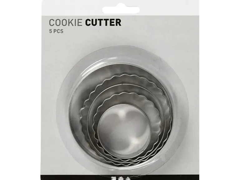 Creativ Company Guetzli-Ausstecher-Set 8 cm 5 Stück, Kreise
