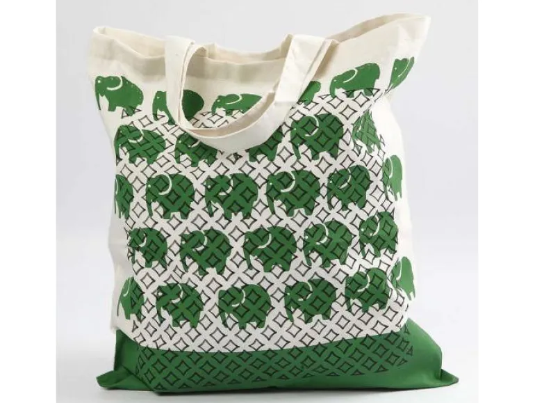 Creativ Company Stofftasche 38 x 42 cm Baumwolle, Weiss