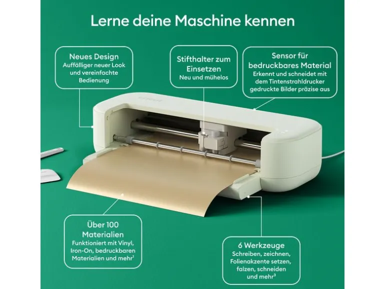 Cricut Schneideplotter Cricut Explore 5 + Essential-Bundle, Beige