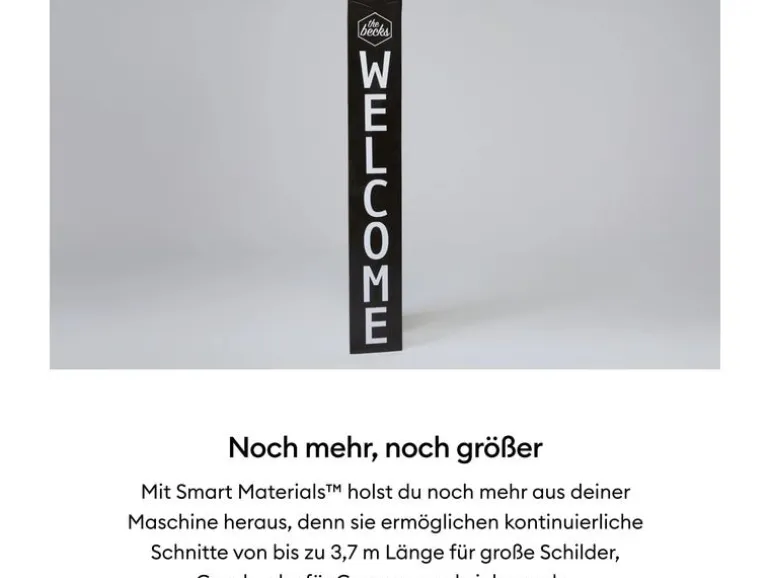 Cricut Vinylfolie Joy Permanent 13.9 x 121.9 cm, Schwarz glanz