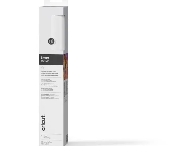Cricut Vinylfolie Smart Permanent 33 x 366 cm, 1 Stück, Weiss