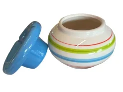 Dameco Aschenbecher gestreift, Mehrfarbig