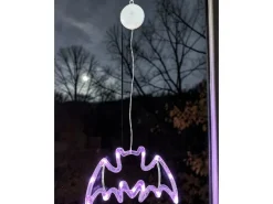Dameco Aufhänger Fledermaus Fensterdekoration 13 LEDs