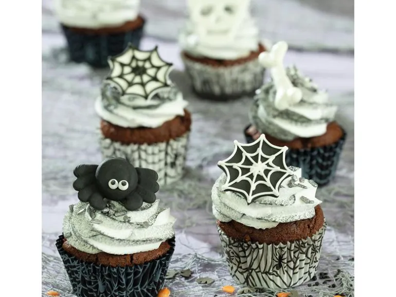Decora Muffin-Backform Halloween Spinnen ø 5 cm, 1 Stück