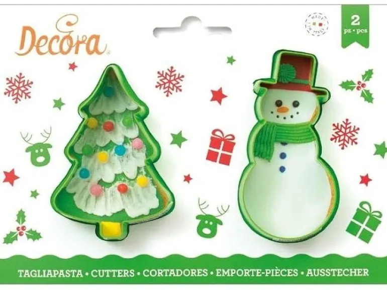 Decora Schneemann Kunststoff Rot