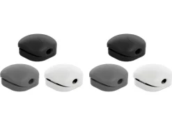 Delock Kabel-Clip 5 mm, 3x2 Stück, weiss, grau, schwarz
