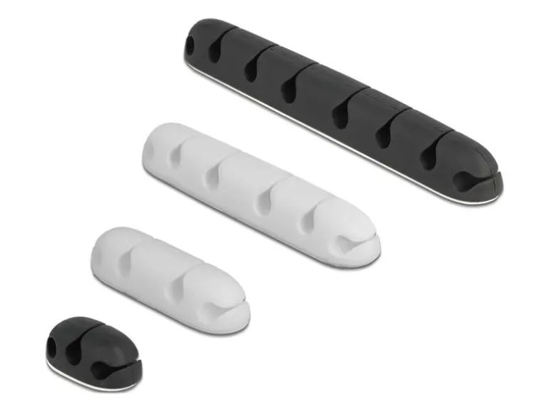 Delock Kabelhalter Kombi Set 4 Stück