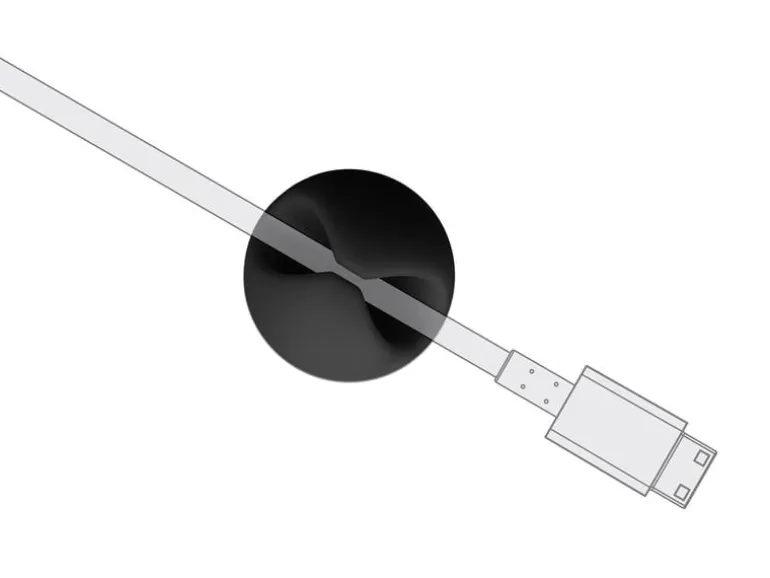 Delock Kabelhalter 35mm, für 1 Kabel, selbstklebend 6 Stück