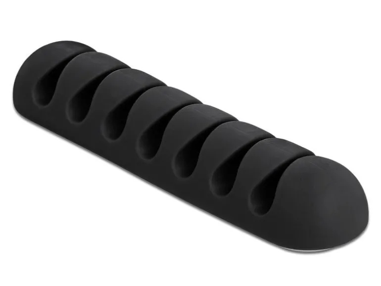Delock Kabelhalter 82mm, für 7 Kabel, selbstklebend 6 Stück