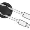 Delock Kabelhalter 29mm, für 2 Kabel, selbstklebend 6 Stück