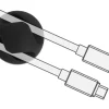 Delock Kabelhalter 20mm, für 2 Kabel, selbstklebend 10 Stück