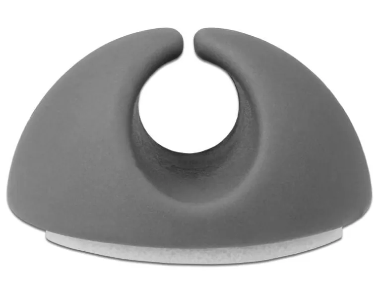 Delock Kabelhalter 6.5 mm 2x3 Stück, grau&weiss