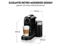 De'Longhi Kaffeemaschine Nespresso CitiZ & Milk EN267.BAE Schwarz