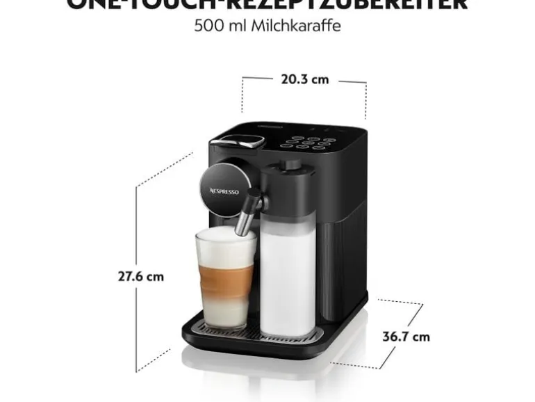De'Longhi Kaffeemaschine Nespresso Gran Lattissima EN640.B Schwarz