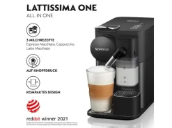 De'Longhi Kaffeemaschine Nespresso New Lattissima One EN510.B Schwarz