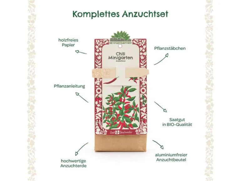 Die Stadtgärtner Anzuchtset Chili