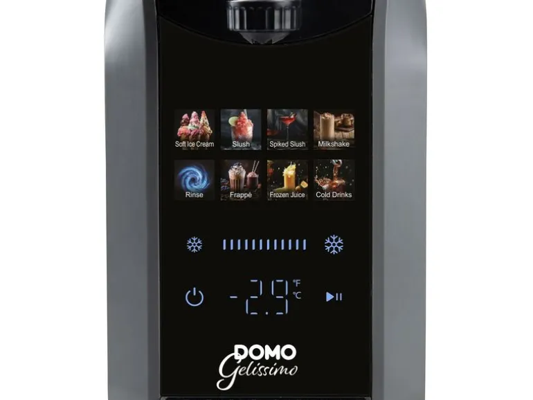 Domo Glacemaschine DO9308I 1.8 l, Schwarz/Silber