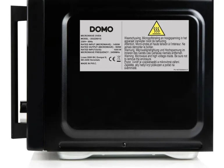 Domo Mikrowelle mit Grill DO22501G Schwarz