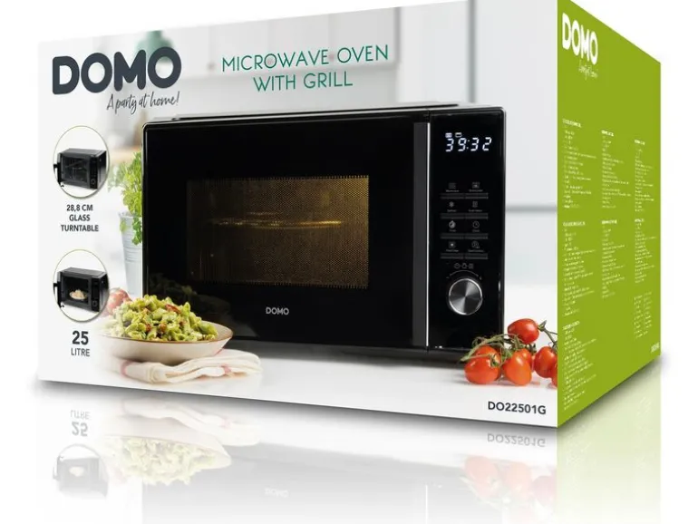 Domo Mikrowelle mit Grill DO22501G Schwarz