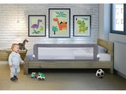 DREAMBABY Bettgitter Nicole Grau 150 x 50 cm