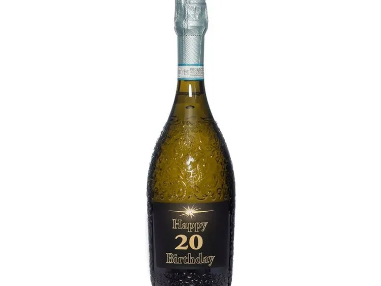 Dreams and Fantasy Geschenkidee Prosecco dark Happy Birthday 20 750 ml