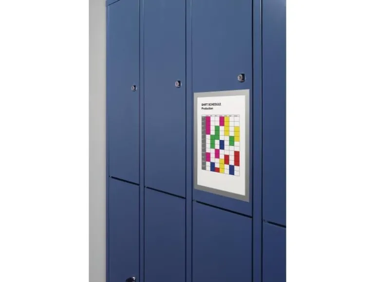 DURABLE Präsentationsrahmen Duraframe Magnetic A4 5 Stück Silber